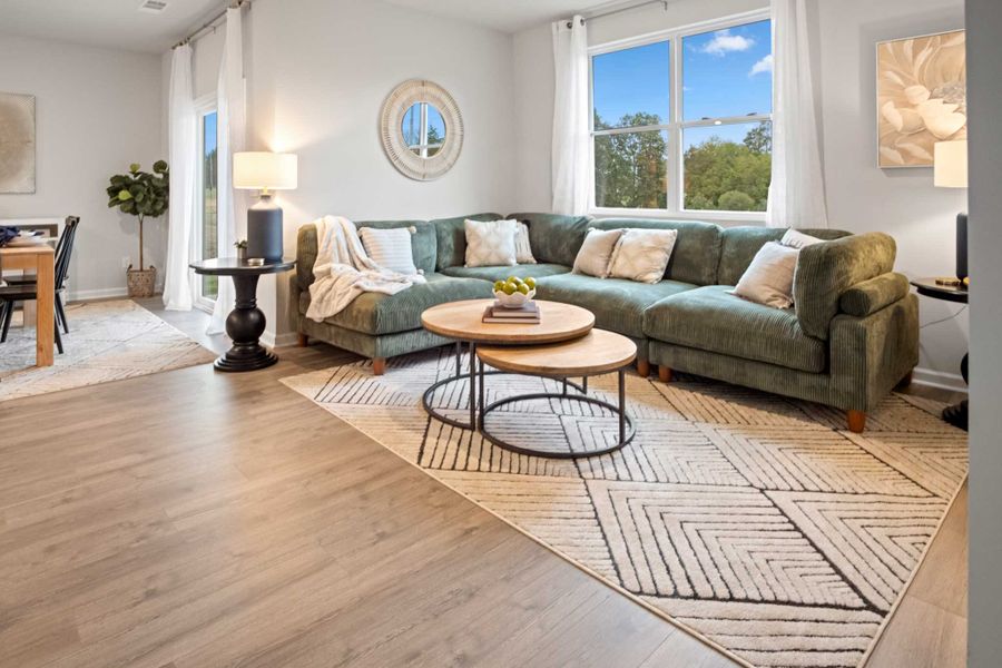 Furnished interior in a model home at Timberwalk in Cookeville (Image 5). Furnished interior in a model home at Timberwalk in Cookeville (Image 5).