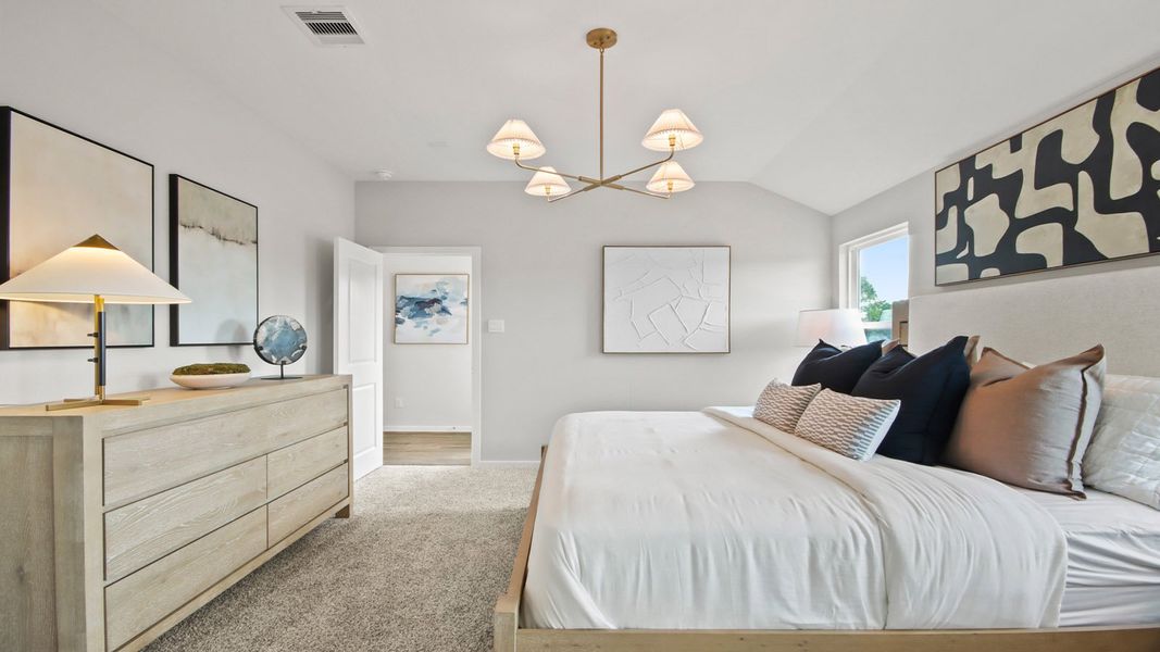 Furnished interior in a model home at Lake Conroe Cove in Willis (Image 17). Furnished interior in a model home at Lake Conroe Cove in Willis (Image 17).