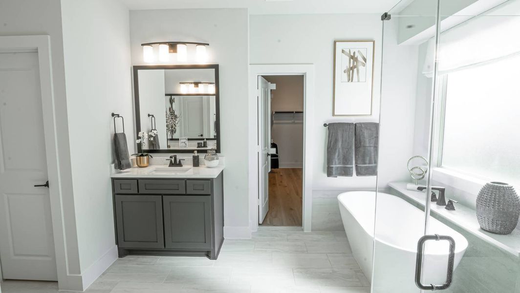 Furnished interior in a model home at Llano Springs in Midlothian (Image 7). Furnished interior in a model home at Llano Springs in Midlothian (Image 7).