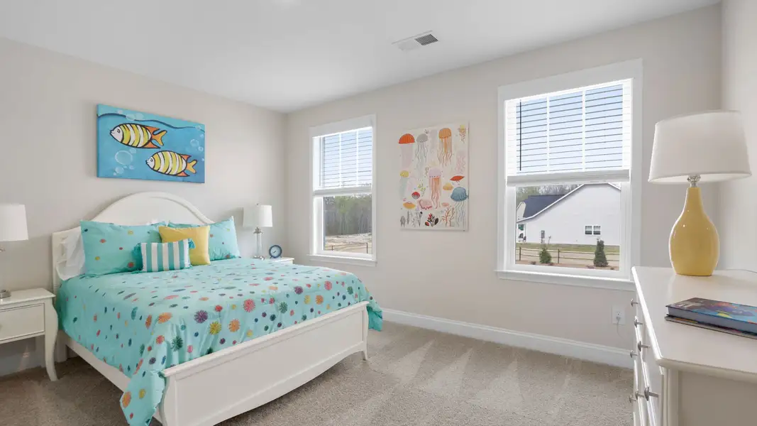 Furnished interior in a model home at Blue Ridge Trail in Fountain Inn (Image 17).