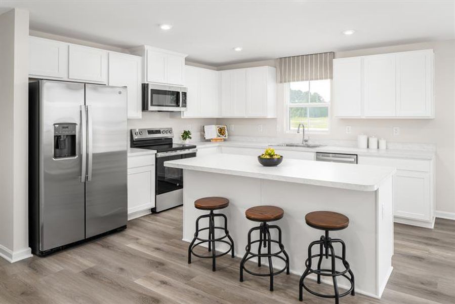 Furnished interior in a model home at Evergreen in Cane Ridge (Image 3).