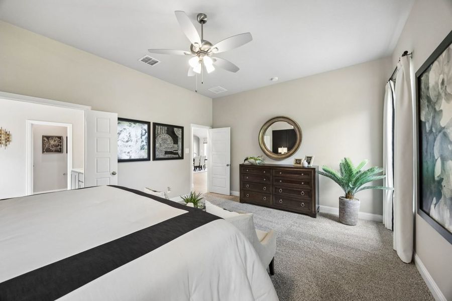 Furnished interior in a model home at Mercer Meadows in Royse City (Image 20).