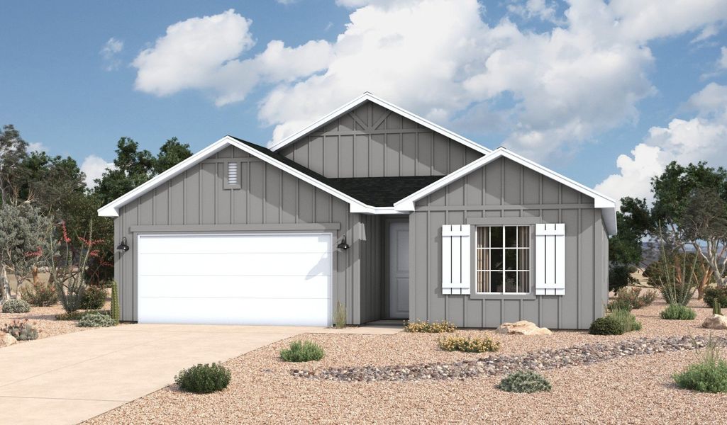 Front exterior of a home in the Summer Sky North community, located in El Paso, TX (Image 10).