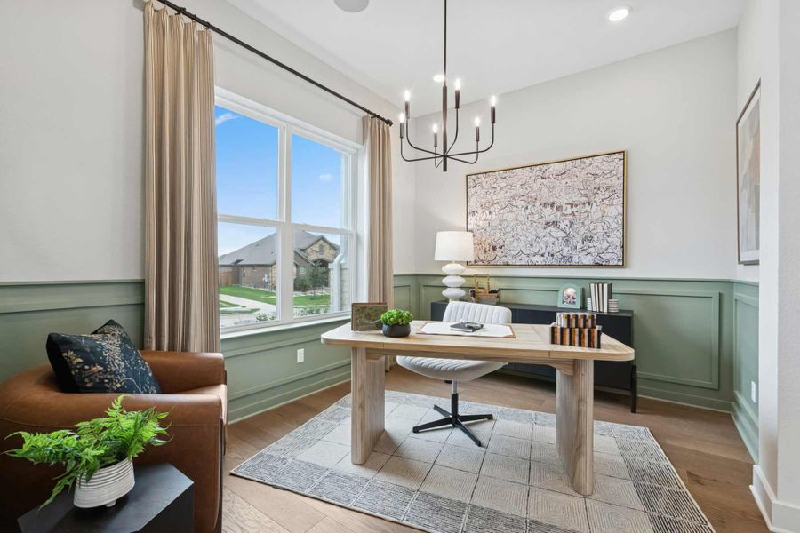 Furnished interior in a model home at Kissing Tree – Summit Series in San Marcos (Image 7). Furnished interior in a model home at Kissing Tree – Summit Series in San Marcos (Image 7).