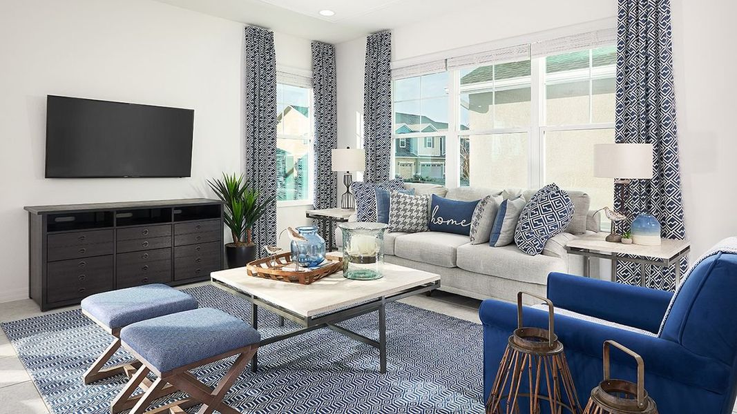 Furnished interior in a model home at The Residences at Emerson Park in Apopka (Image 20).