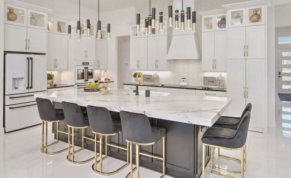 Furnished interior in a model home at Woodhaven Single Family in Port Orange (Image 11).