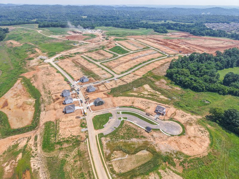 Site preparation and early development at The Landing at Greens Mill in Columbia, TN (Image 11).