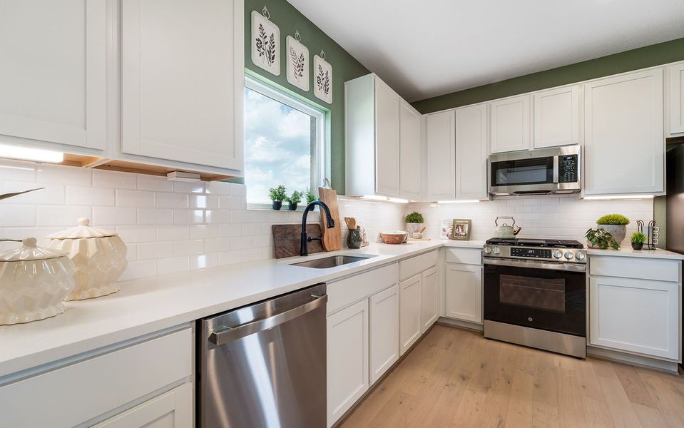 Furnished interior in a model home at Emberly in Beasley (Image 14).