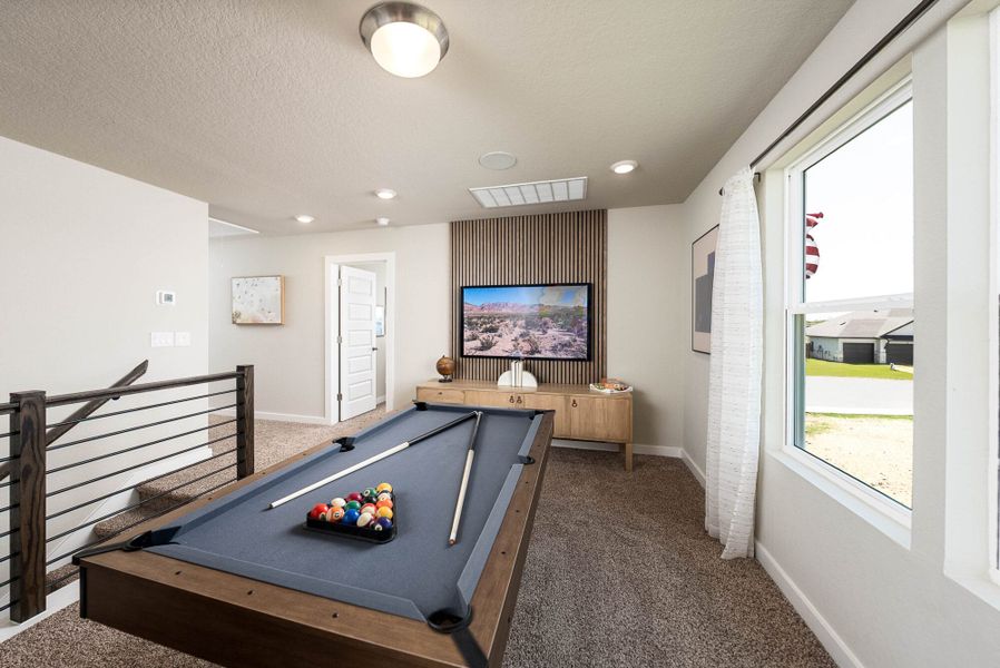 Furnished interior in a model home at August Fields in New Braunfels (Image 33).