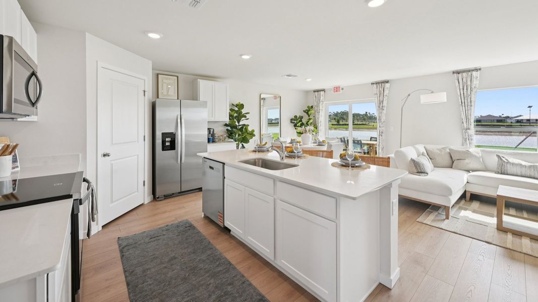 Furnished interior in a model home at Cape Coral Well & Septic in Cape Coral (Image 33).