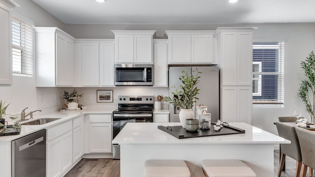 Furnished interior in a model home at The Ridge at Lorson Ranch in Colorado Springs (Image 17).