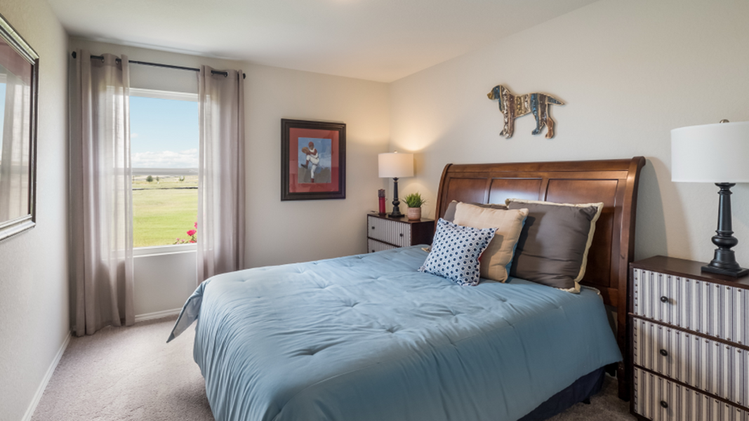 Furnished interior in a model home at Southton Meadows: Cottage Collection in San Antonio (Image 14).
