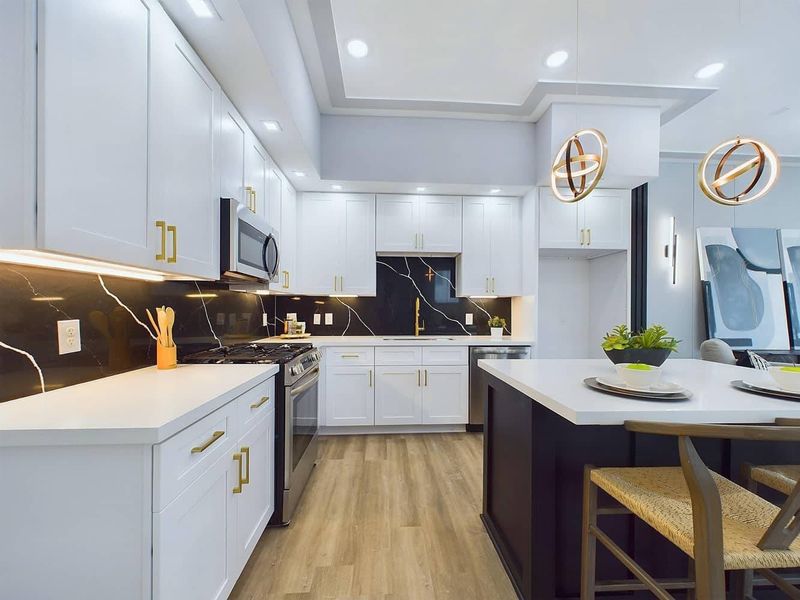 Furnished interior in a model home at Orange Spring Homes in Houston (Image 38).