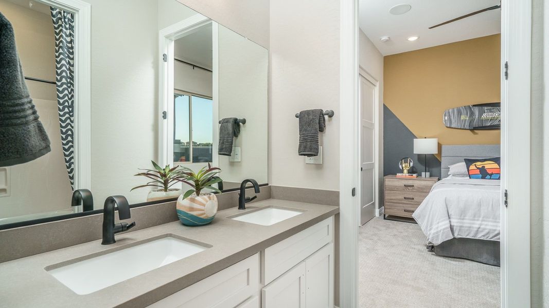 Furnished interior in a model home at The Foothills at Arroyo Norte in New River (Image 27). Furnished interior in a model home at The Foothills at Arroyo Norte in New River (Image 27).