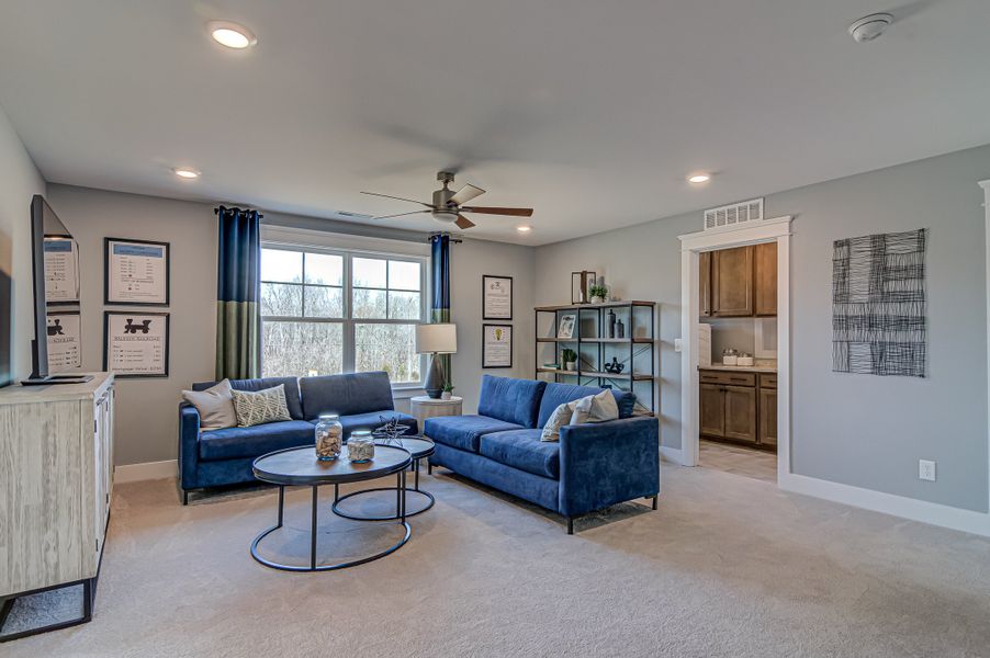 Furnished interior in a model home at Verona in Burlington (Image 8).