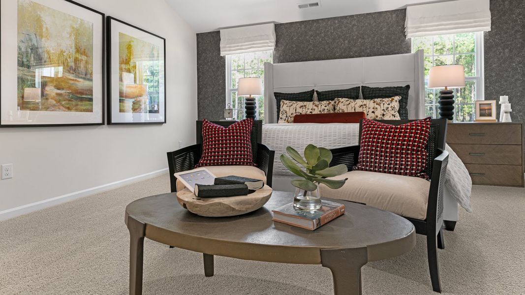 Furnished interior in a model home at Forest Creek in Winston-Salem (Image 19).