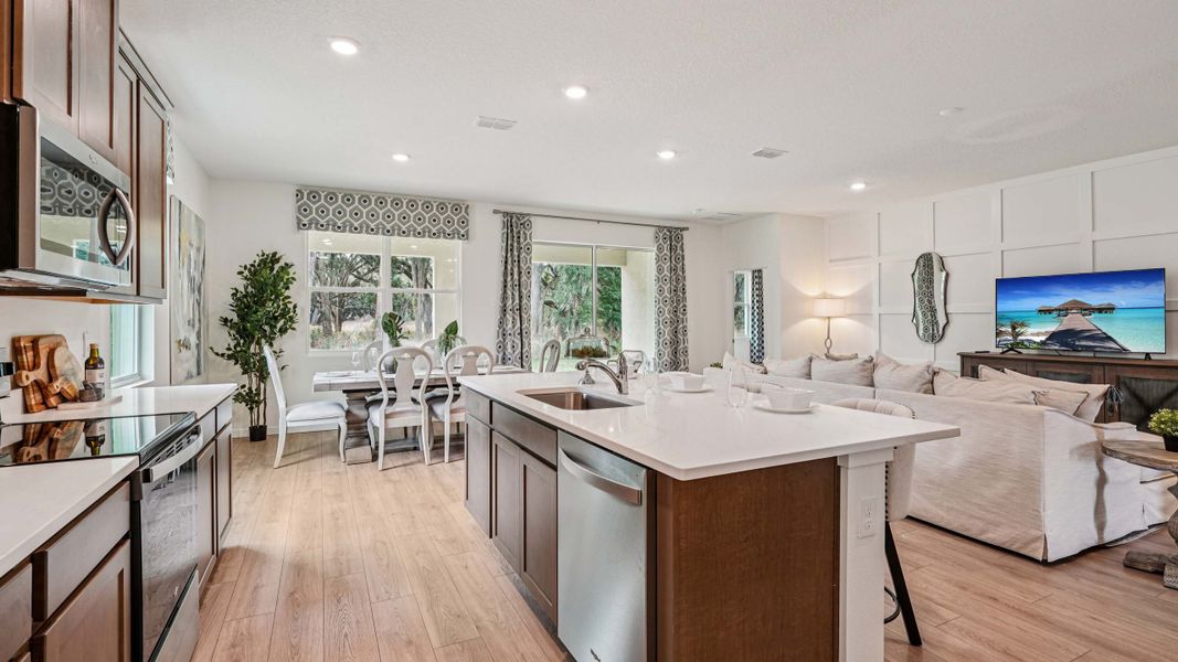 Furnished interior in a model home at Twisted Oaks in Wildwood (Image 7).