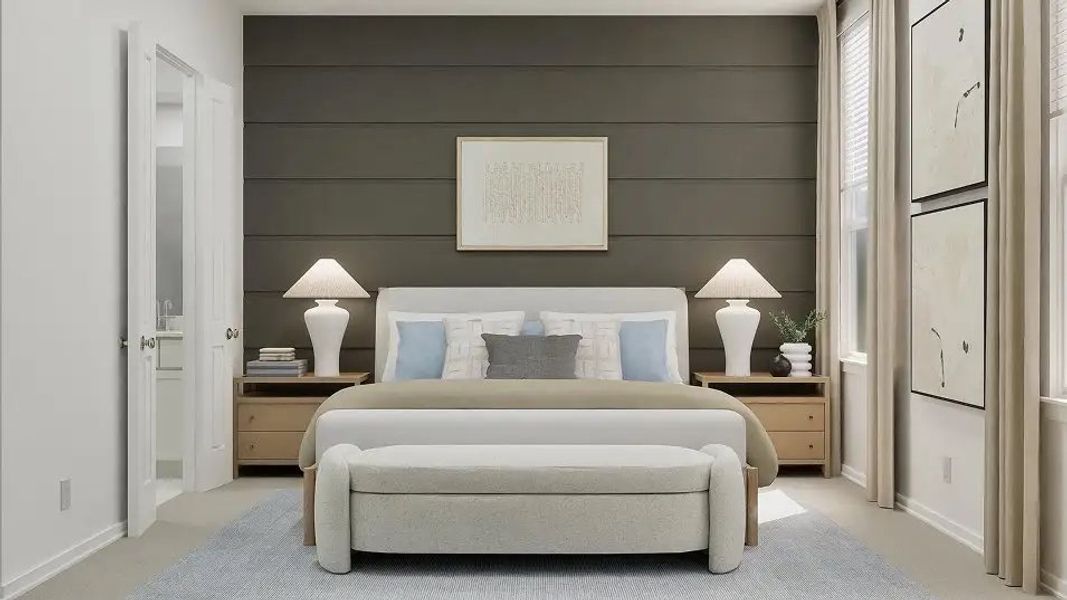 Furnished interior in a model home at Northlake in San Antonio (Image 3).