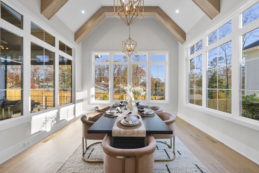 Furnished interior in a model home at Shinleaf Estates in Raleigh (Image 17). Furnished interior in a model home at Shinleaf Estates in Raleigh (Image 17).