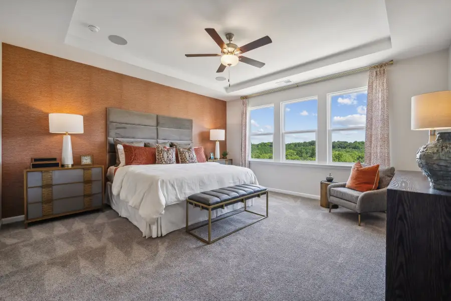 Furnished interior in a model home at Ridge at Sugar Creek in Indian Land (Image 5).