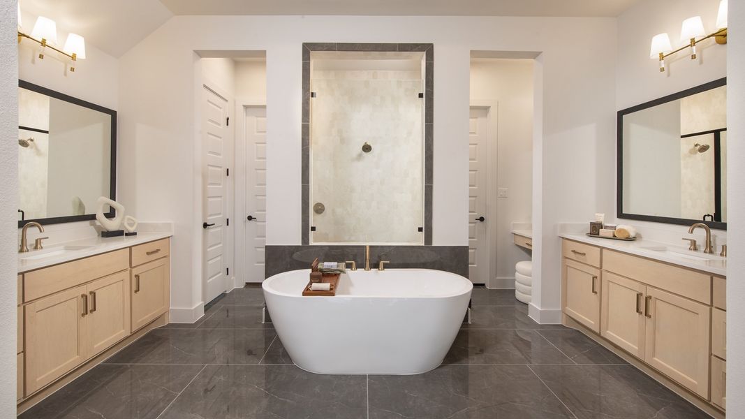 Furnished interior in a model home at Creek of Driftwood Half Acre in Driftwood (Image 14).