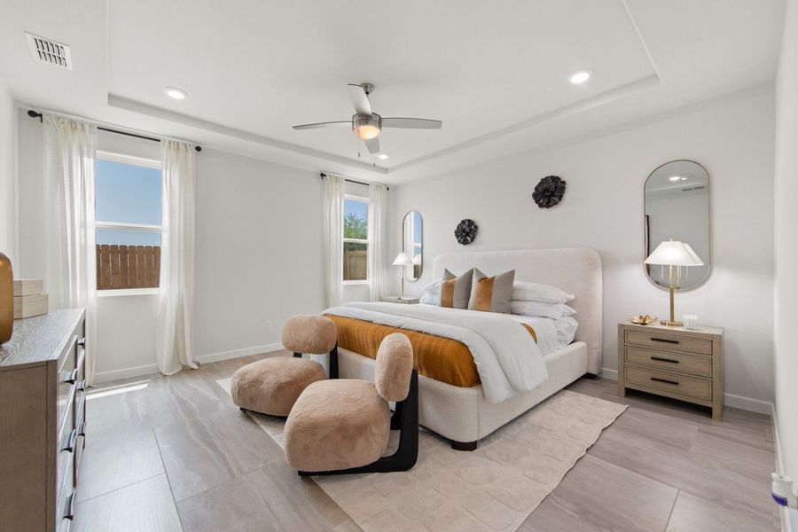 Furnished interior in a model home at Northwood Trails in Mcallen (Image 42).