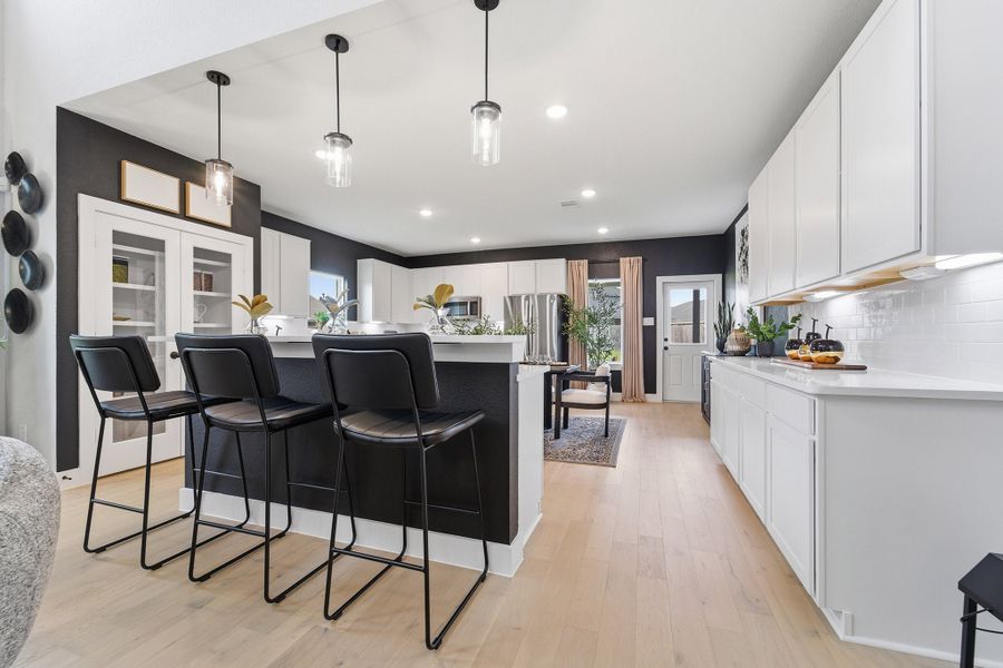 Furnished interior in a model home at Pecan Estates in Crosby (Image 26).