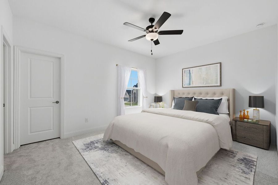 Furnished interior in a model home at The Ridge at Northlake 70s in Northlake (Image 47).