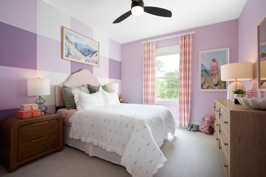 Furnished interior in a model home at Flatiron Forest in Pittsboro (Image 14). Furnished interior in a model home at Flatiron Forest in Pittsboro (Image 14).