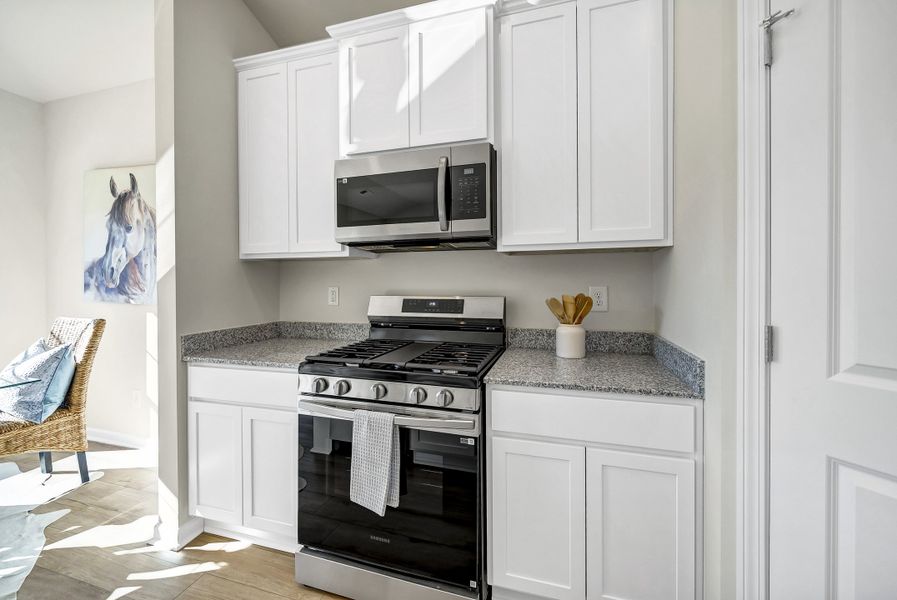 Furnished interior in a model home at Portrait Hills in Aiken (Image 65).