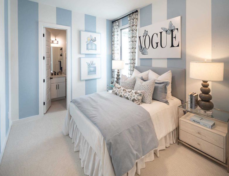 Furnished interior in a model home at Fulbrook on Fulshear Creek: 60ft. lots in Fulshear (Image 39).