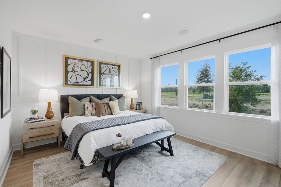 Furnished interior in a model home at The Preserve at Laurelton – Canopy Collection in Green Cove Springs (Image 11).