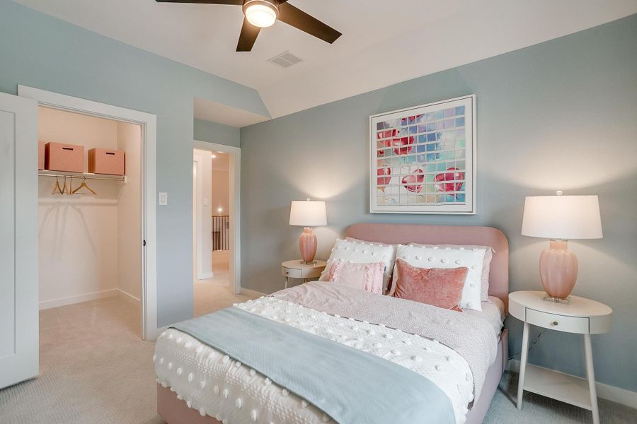 Furnished interior in a model home at Aster Park in McKinney (Image 47).
