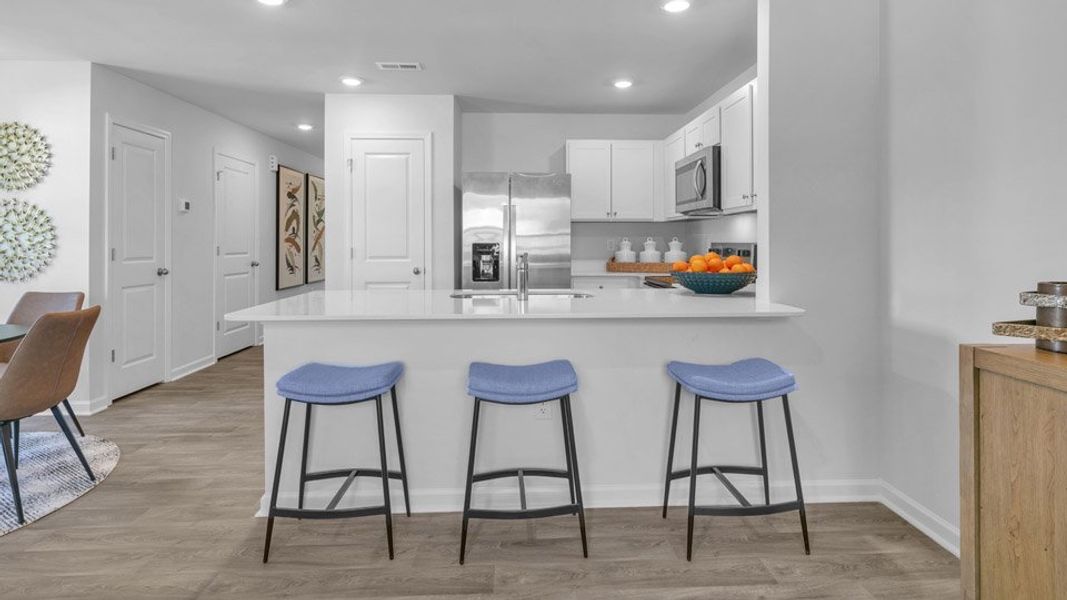 Furnished interior in a model home at The Townes at Martin Farms in Aberdeen (Image 16).