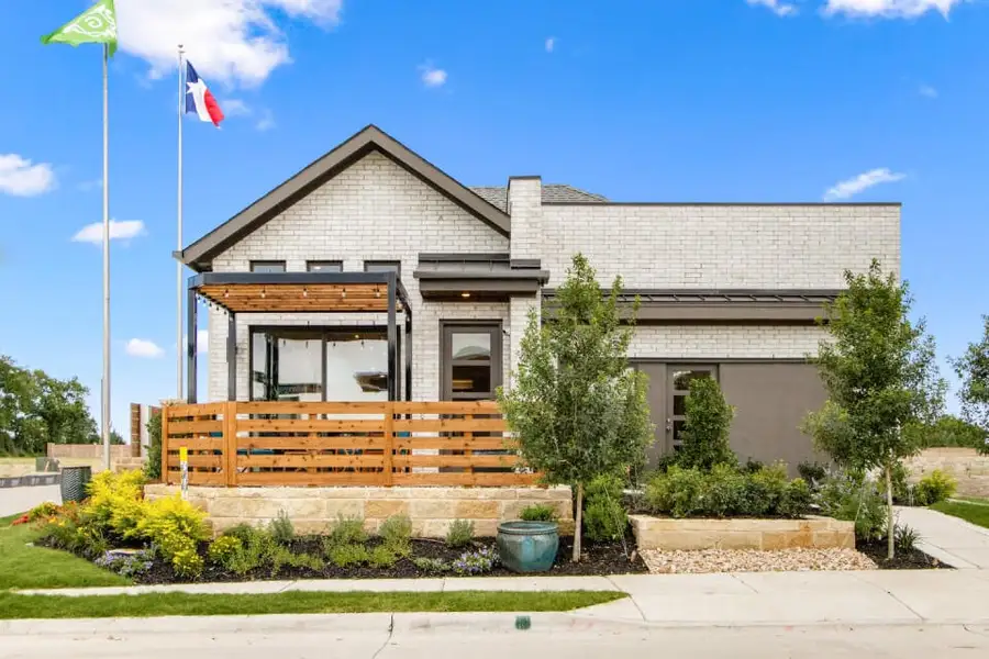 Front exterior of a home in the Willow Grove Single-Family Homes community, located in Melissa, TX (Image 3). Front exterior of a home in the Willow Grove Single-Family Homes community, located in Melissa, TX (Image 3).