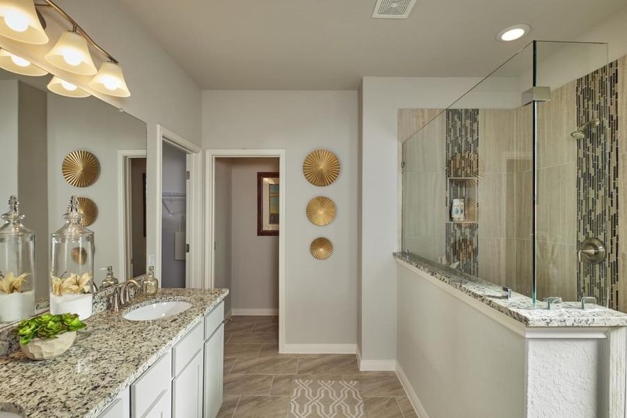 Highland Grove Model Home Primary Bath