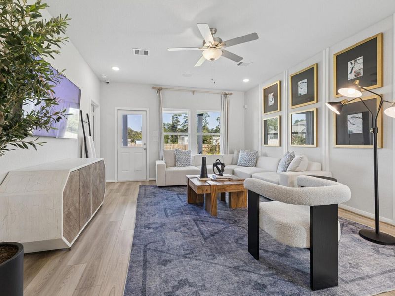 Furnished interior in a model home at Liberty Estates in Cleveland (Image 5).