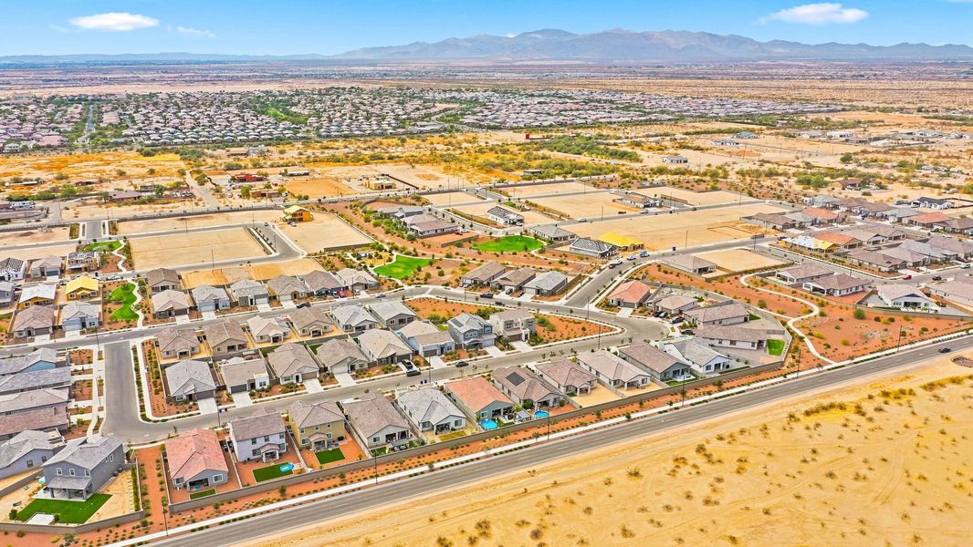 Aerial view of the Tierra Vistoso community in Surprise, AZ, showing layout and nearby surroundings (Image 15).
