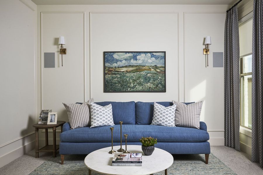 Furnished interior in a model home at Park Place - 80' Lots in Prosper (Image 34).