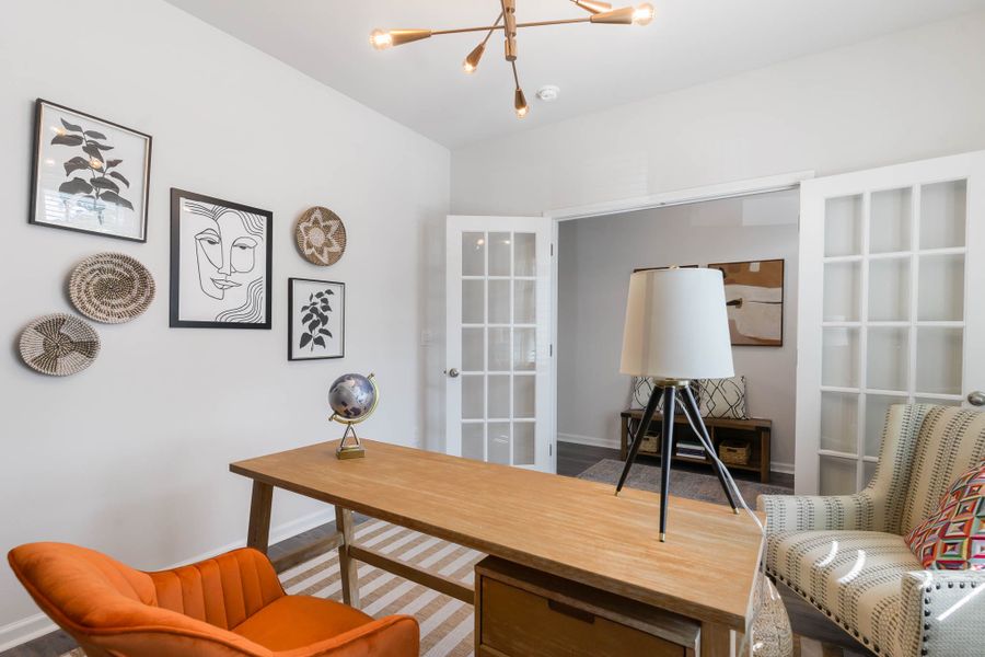 Furnished interior in a model home at Island Green in Myrtle Beach (Image 8).