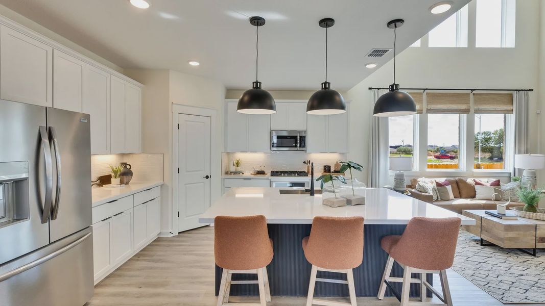 Furnished interior in a model home at Creeks Crossing in Elgin (Image 19).