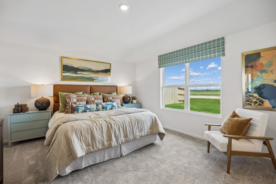 Furnished interior in a model home at Sofi Lakes in Katy (Image 16).
