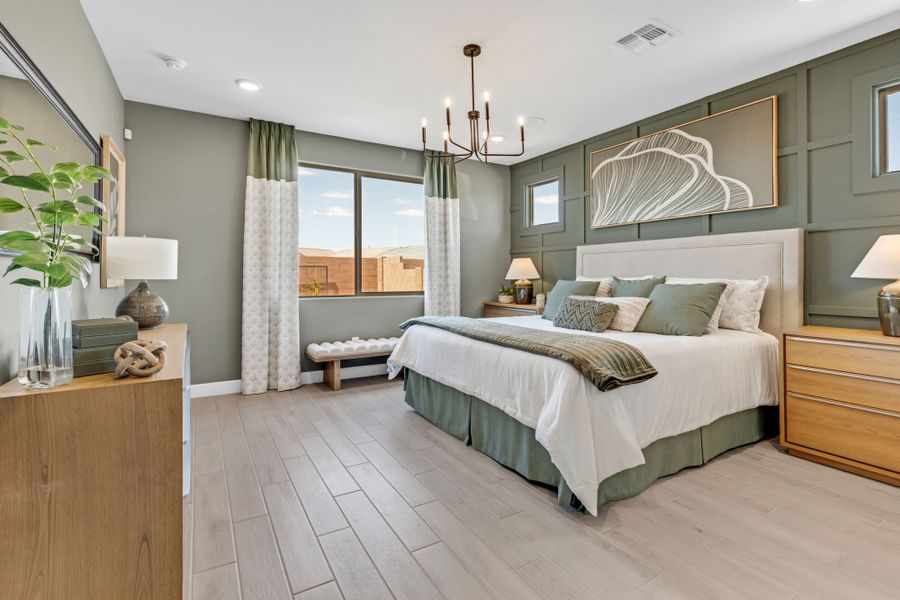 Furnished interior in a model home at Alamar At Rocking K in Tucson (Image 11). Furnished interior in a model home at Alamar At Rocking K in Tucson (Image 11).