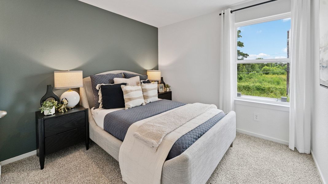 Furnished interior in a model home at Mansfield Estates in Houston (Image 12).