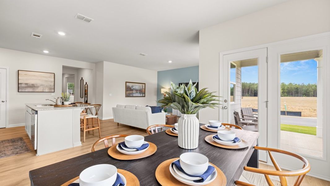 Furnished interior in a model home at Northberry in Rome (Image 30).