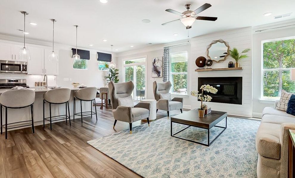 Furnished interior in a model home at Irby Glen in Spartanburg (Image 5). Furnished interior in a model home at Irby Glen in Spartanburg (Image 5).