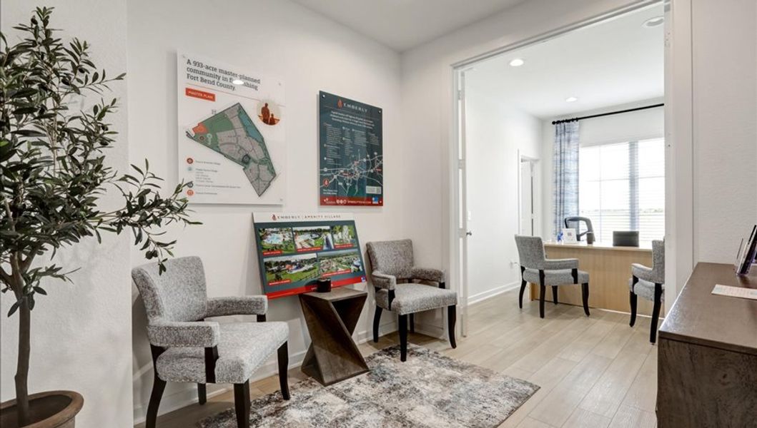 Furnished interior in a model home at Emberly  45' in Beasley (Image 7).