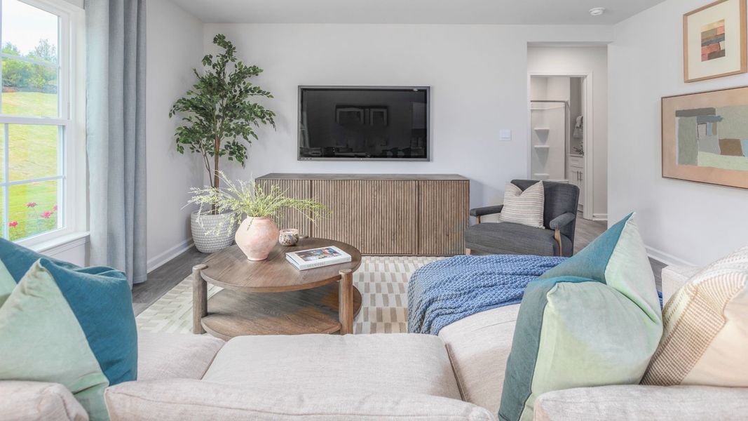 Furnished interior in a model home at Owens Ridge in Lexington (Image 6).