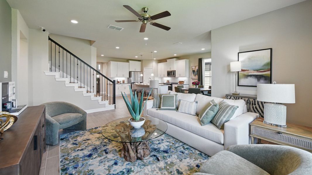 Furnished interior in a model home at Rock Creek Ranch in Fort Worth (Image 29).