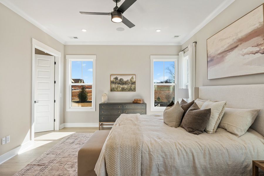 Furnished interior in a model home at Double Springs in Taylors (Image 50). Furnished interior in a model home at Double Springs in Taylors (Image 50).